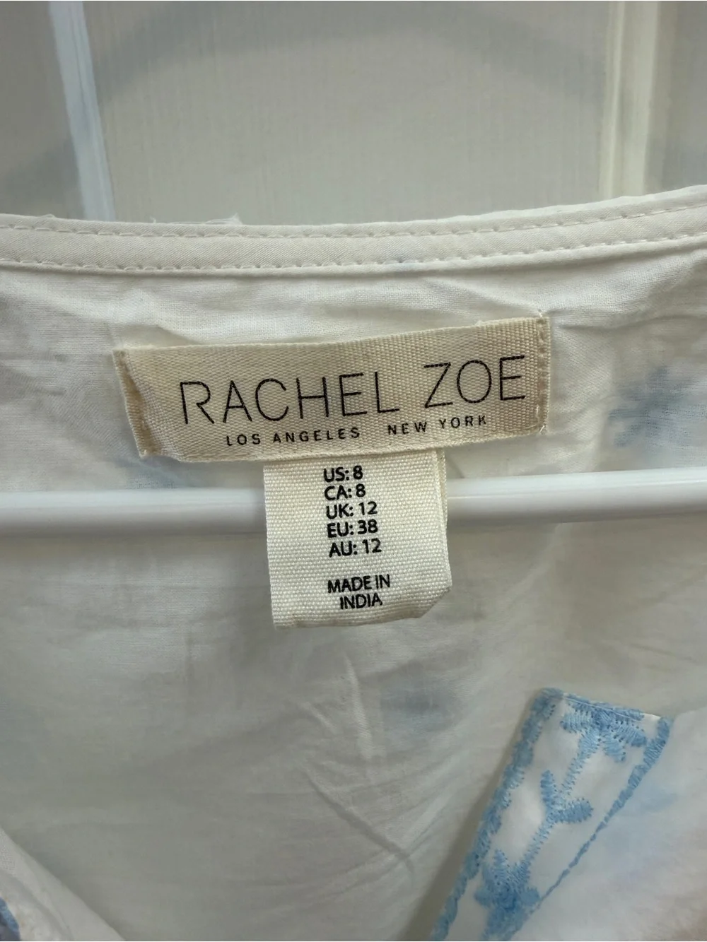 Rachel Zoe 100% Cotton Eyelet Maxi Dress - Picture 5 of 6